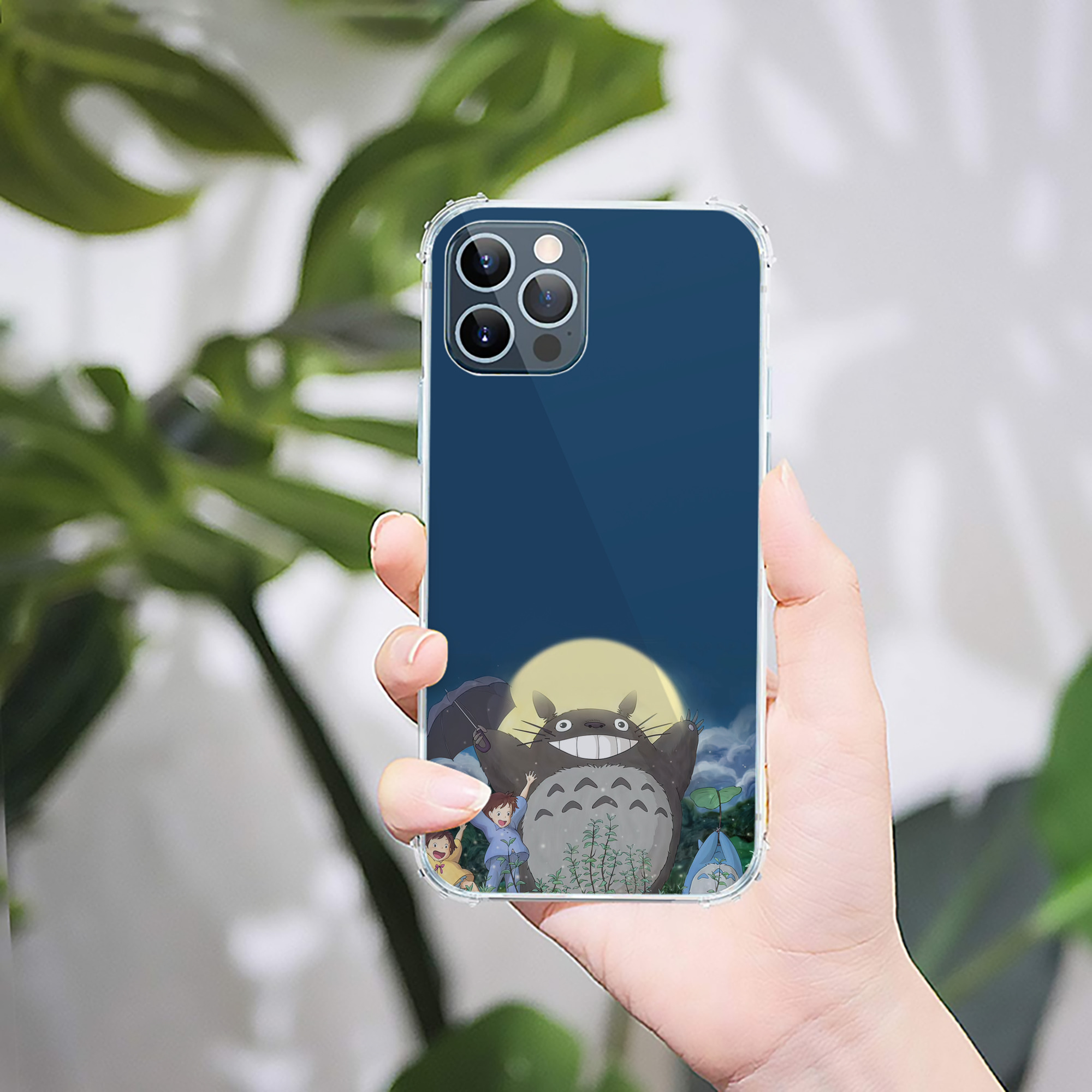（画像用） となりのトトロ 草壁メイ 草壁サツキ My Neighbor Totoro Satsuki Kusakabe Mei Kusakabe 【iPhone 12シリーズ対応】透明スマホケース（クリアソフトケース）